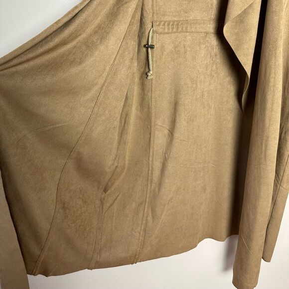 CLEARANCE! Brown Jules & Leopold Faux Suede Open Jacket/Dress Size M Like New - Picture 6 of 6
